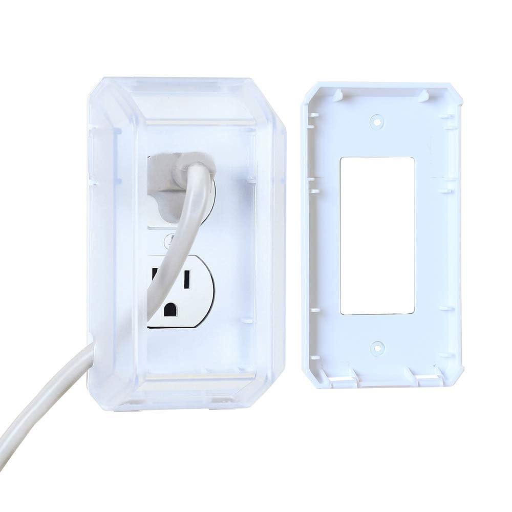 Encased Safety Electrical Outlet Cover Box