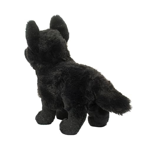 Harko Black German Shepherd Dog Plush Stuffed Animal