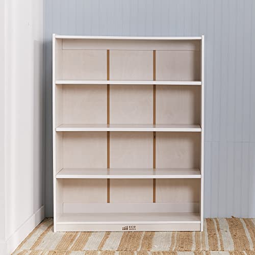 Wooden Classic Bookcase with Adjustable Shelves 48in
