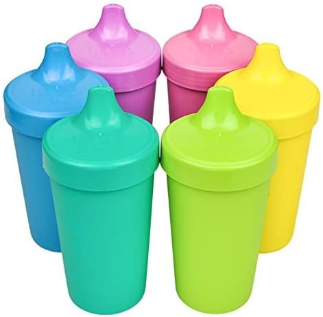 Sippy Cups for Toddlers - 10 Oz. Reusable Spill Proof Cups for Kids