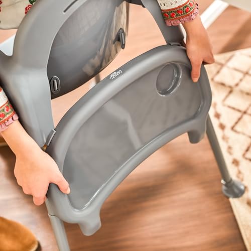 Lightweight Portable High Chair with Adjustable Tray and Footrest