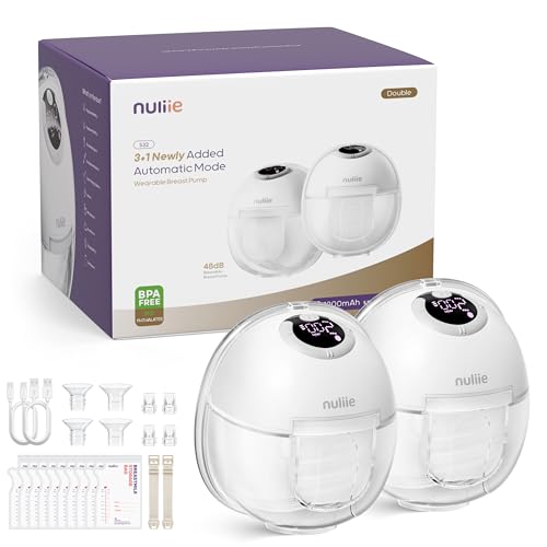Hands-Free Breast Pump, Wearable Breastfeeding Pump 4 Modes