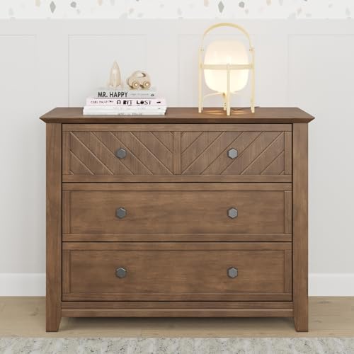 4-in-1 Convertible Crib and Dresser Nursery Set