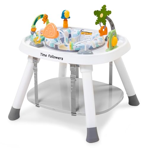 4-in-1 Baby Activity Center | 3 Stage Grow Stationary Standing Toddler Play Table