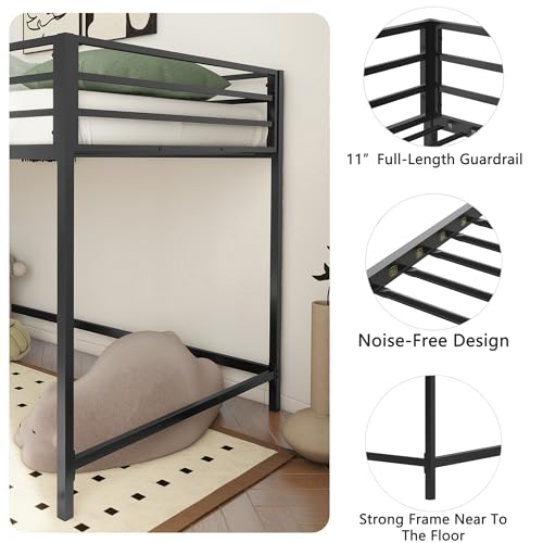 Twin Low Loft Bed for Kids
