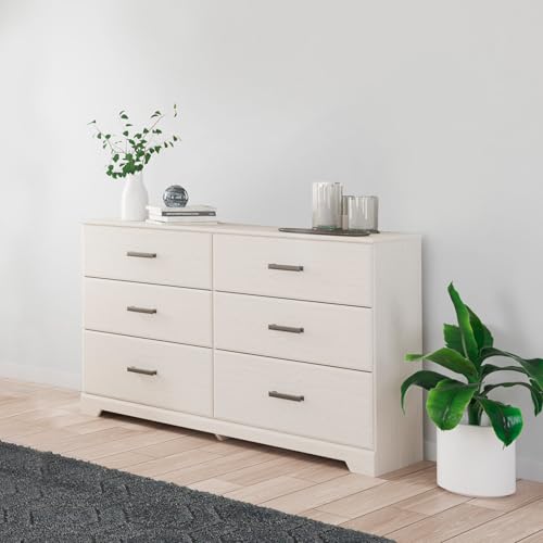 6 Drawer Dresser White Modern Scandinavian Style
