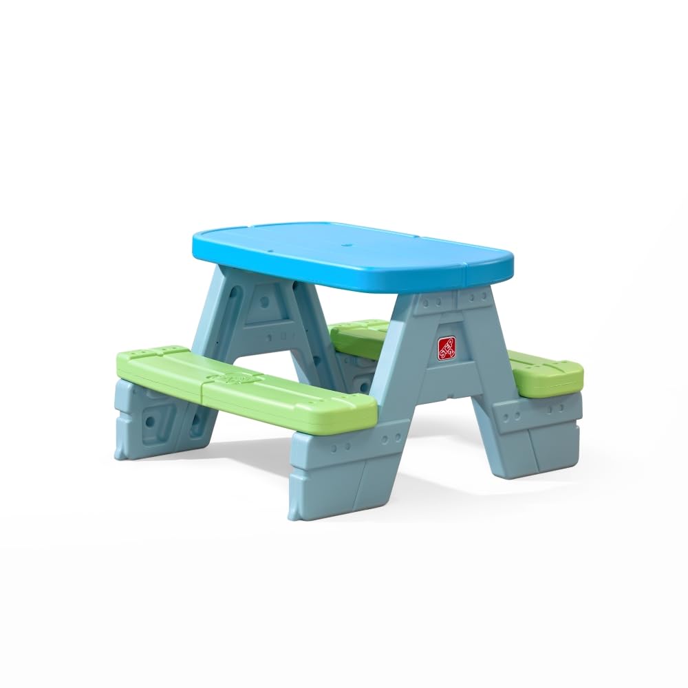 Kids Picnic Table with Umbrella for Outdoor Indoor Use