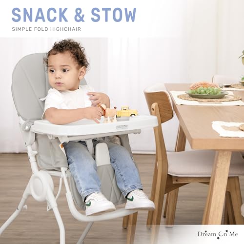 Portable Foldable High Chair with Adjustable Tray for Toddlers and Infants