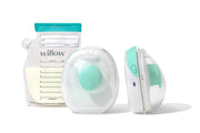 Go Double Hands Free Breast Pump w/Milk Storage Bags for Freezer and Fridge