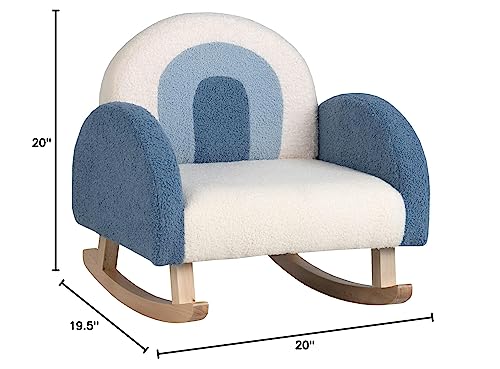 Kids Rocking Chair with Plush Fabric