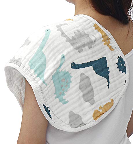 Muslin Burp Cloths Baby Burping Bibs 100% Organic Cotton 5-Pack Large
