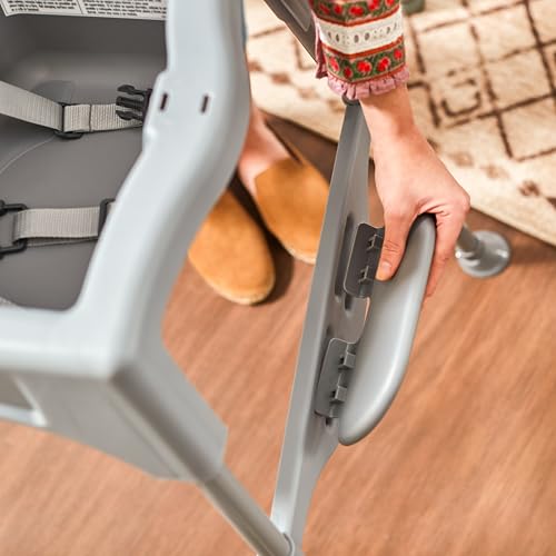 Lightweight Portable High Chair with Adjustable Tray and Footrest