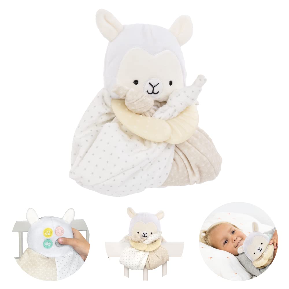 Lovey Baby Sleep Soother, Plush Security Blanket Teether with Music