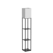 Modern Floor Lamp with Storage Shelves