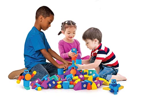 Foam Building Blocks - 50-Piece Set, Bath Toys for Toddlers