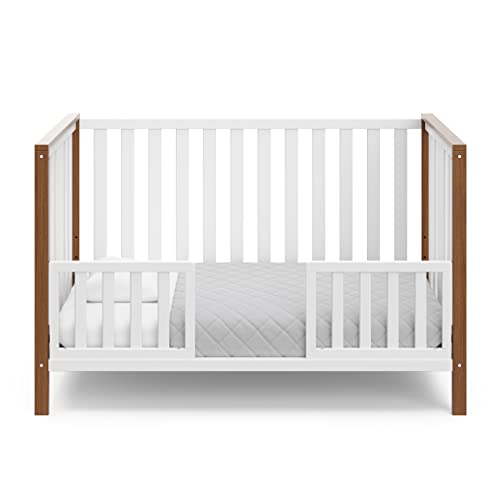 Modern Pacific 4-in-1 Convertible Crib with Adjustable Mattress Base