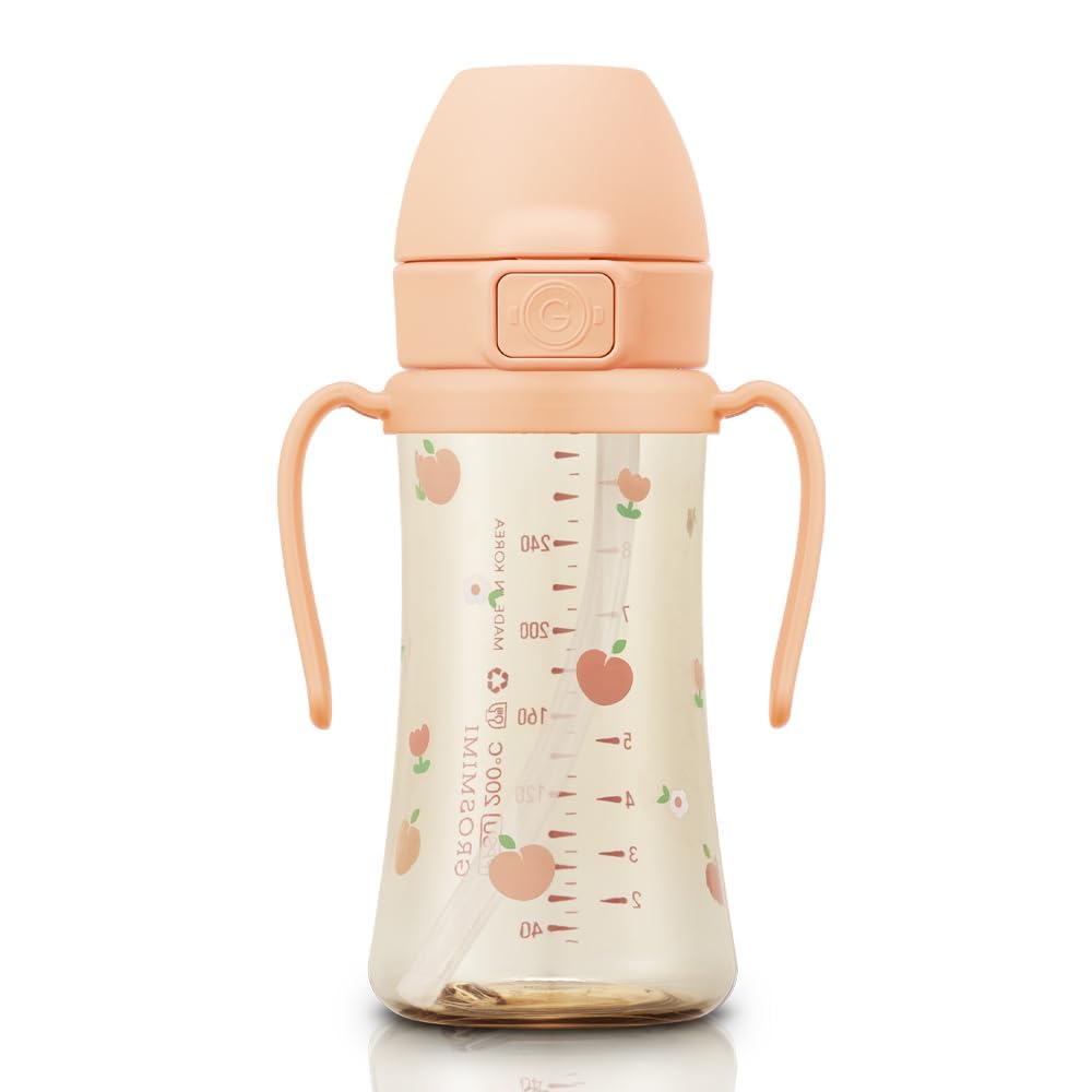 Flip Top Spill Proof Sippy Cup, PPSU, BPA Free, 10 oz, Stage 2 Straw