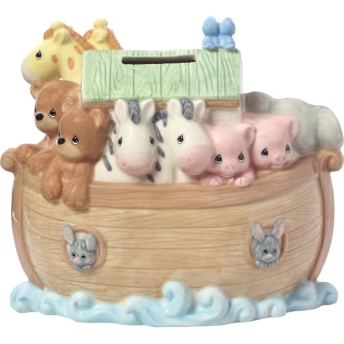 Noah's Ark Porcelain Baby Piggy Bank