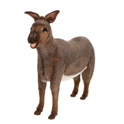 Cuddlers - 43Brown and Black Handcrafted Donkey Stuffed Animal