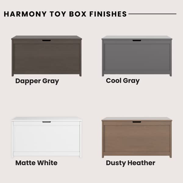 Wood Toy Storage Chest with Soft Close Safety Hinges
