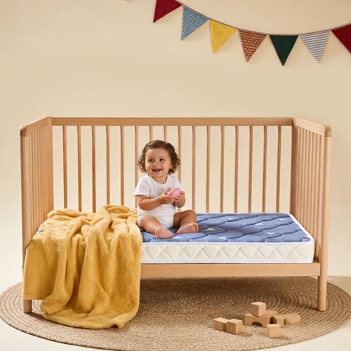 Mini Crib Mattress 38" x 24" x 4" Firm Foam Portable Travel