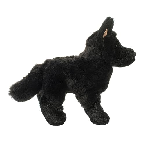 Harko Black German Shepherd Dog Plush Stuffed Animal