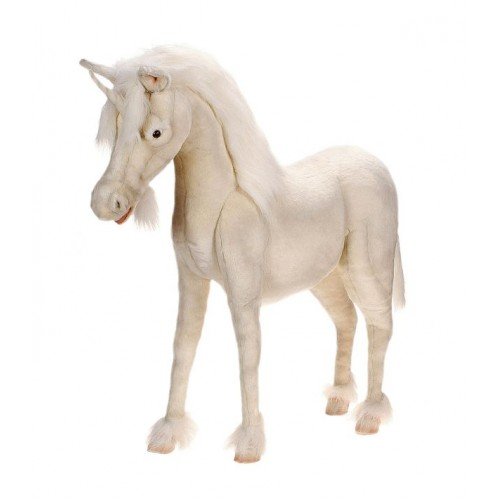 Life-Like Handcrafted Extra Soft Plush Unicorn Ride-On 40"