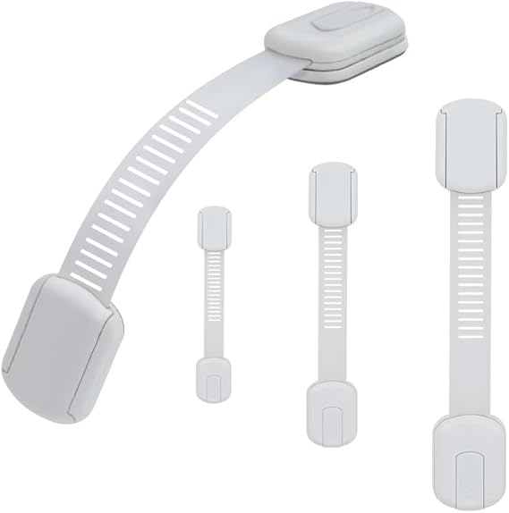 Baby Proofing Cabinet Strap Locks - Child Safety Drawer
