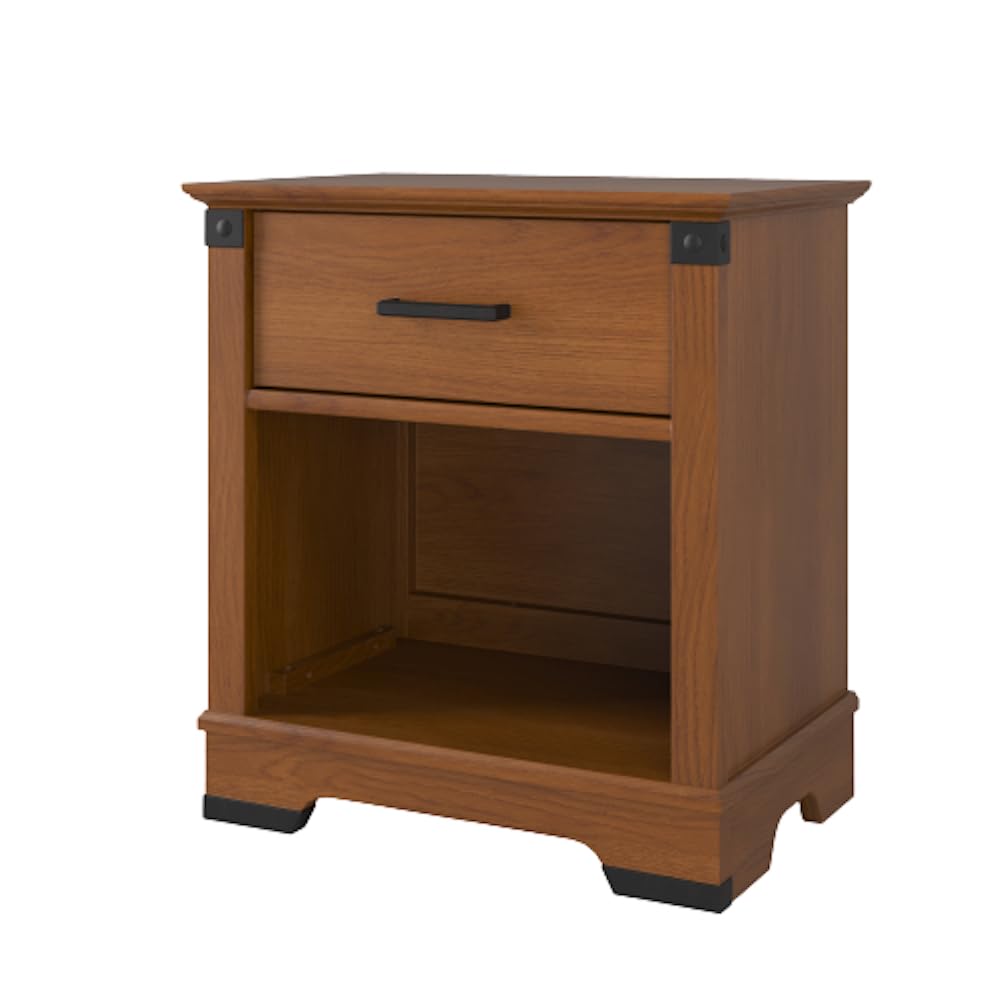 Redmond 1 Drawer Nightstand for Nursery and Bedroom