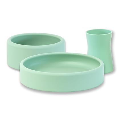 Silicone Plate, Bowl & Cup Set for Babies and Toddlers