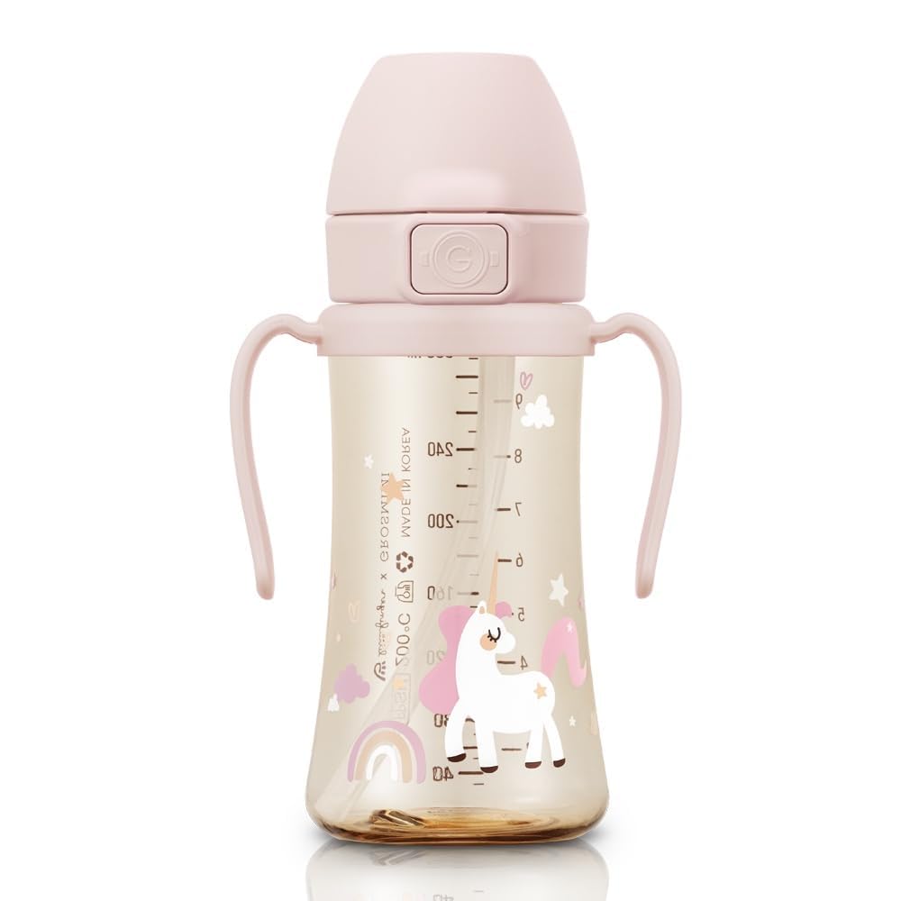 Flip Top Spill Proof Sippy Cup, PPSU, BPA Free, 10 oz, Stage 2 Straw
