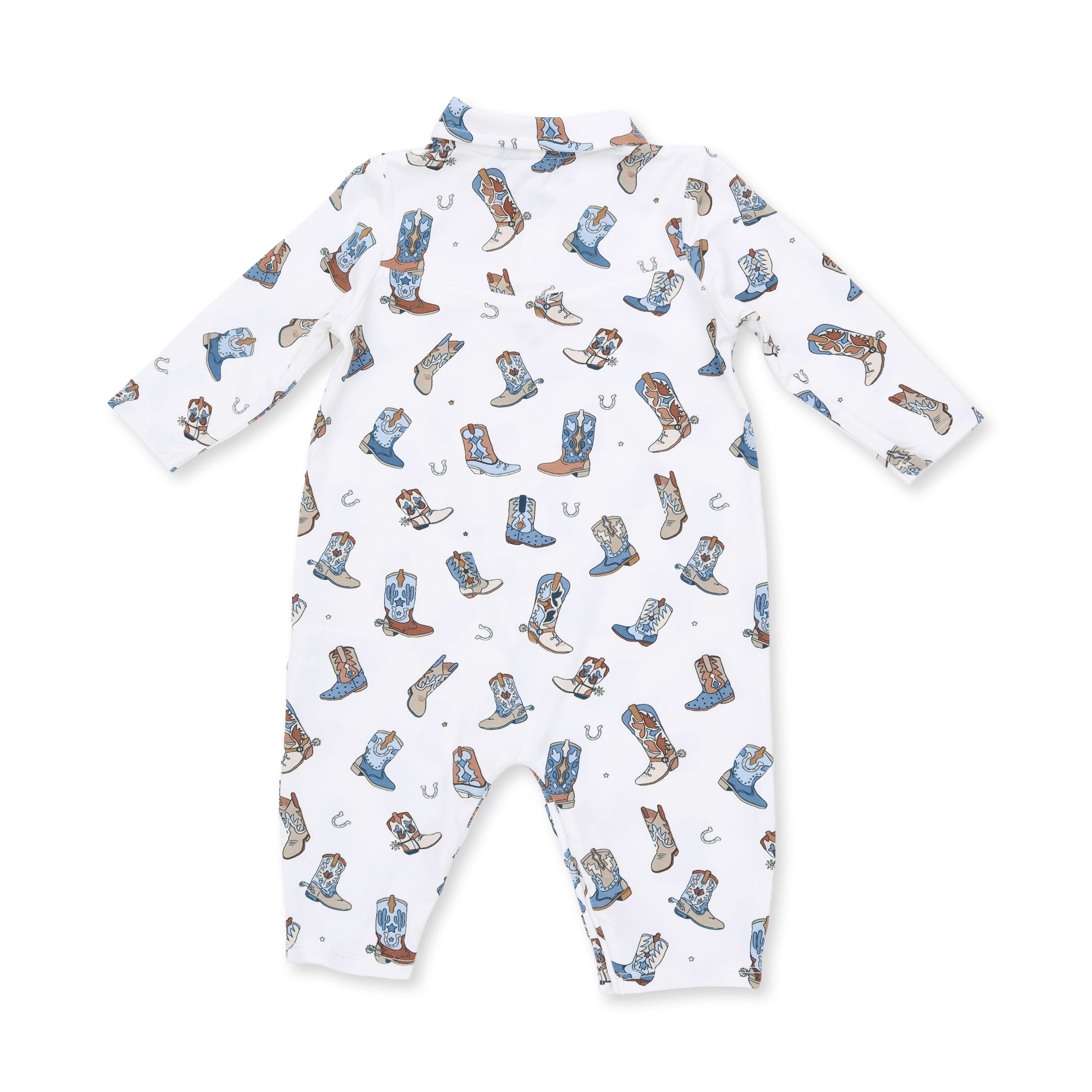 Buckaroo Boots - Long Sleeve Cowboy Romper