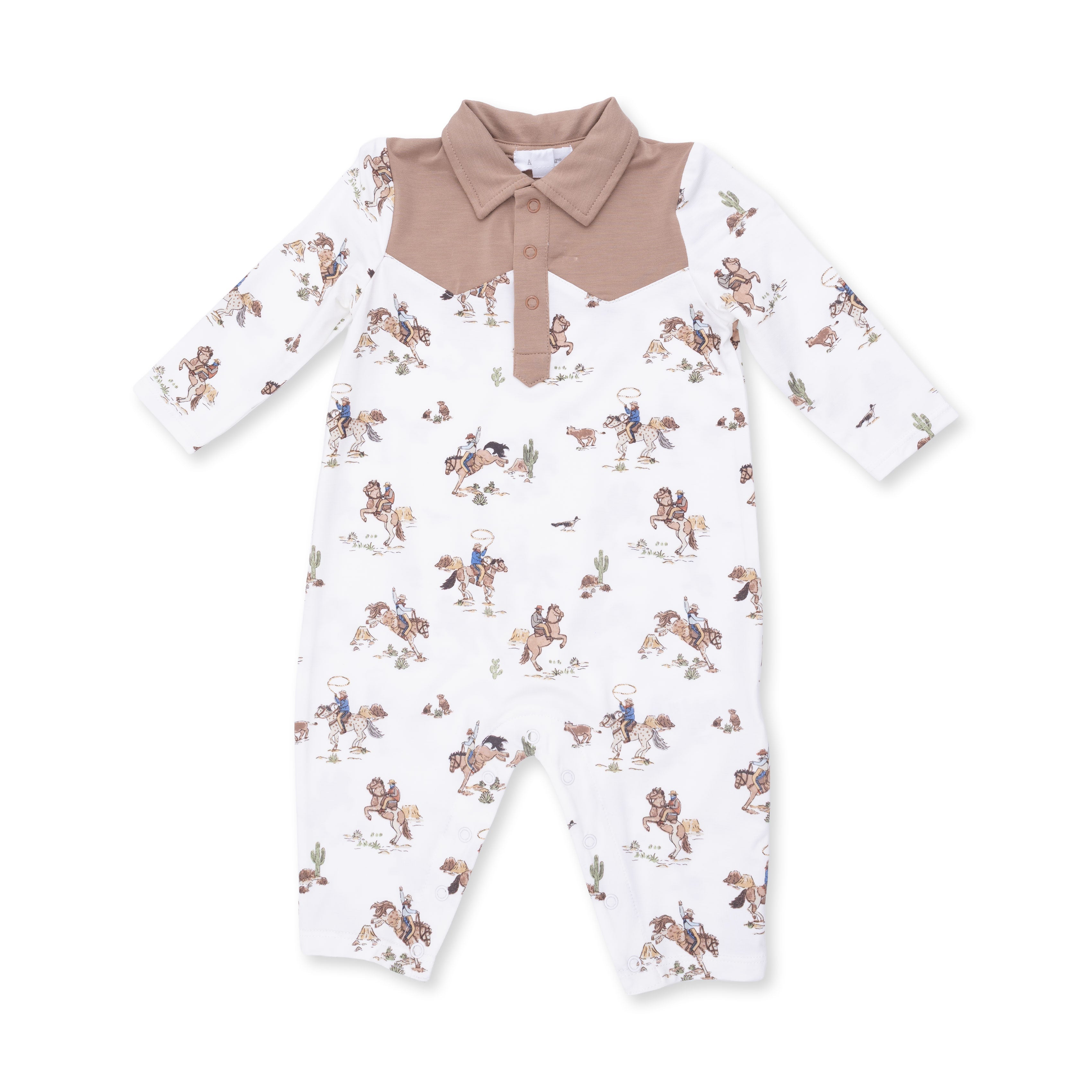 Horse Wrangler - Long Sleeve Cowboy Romper