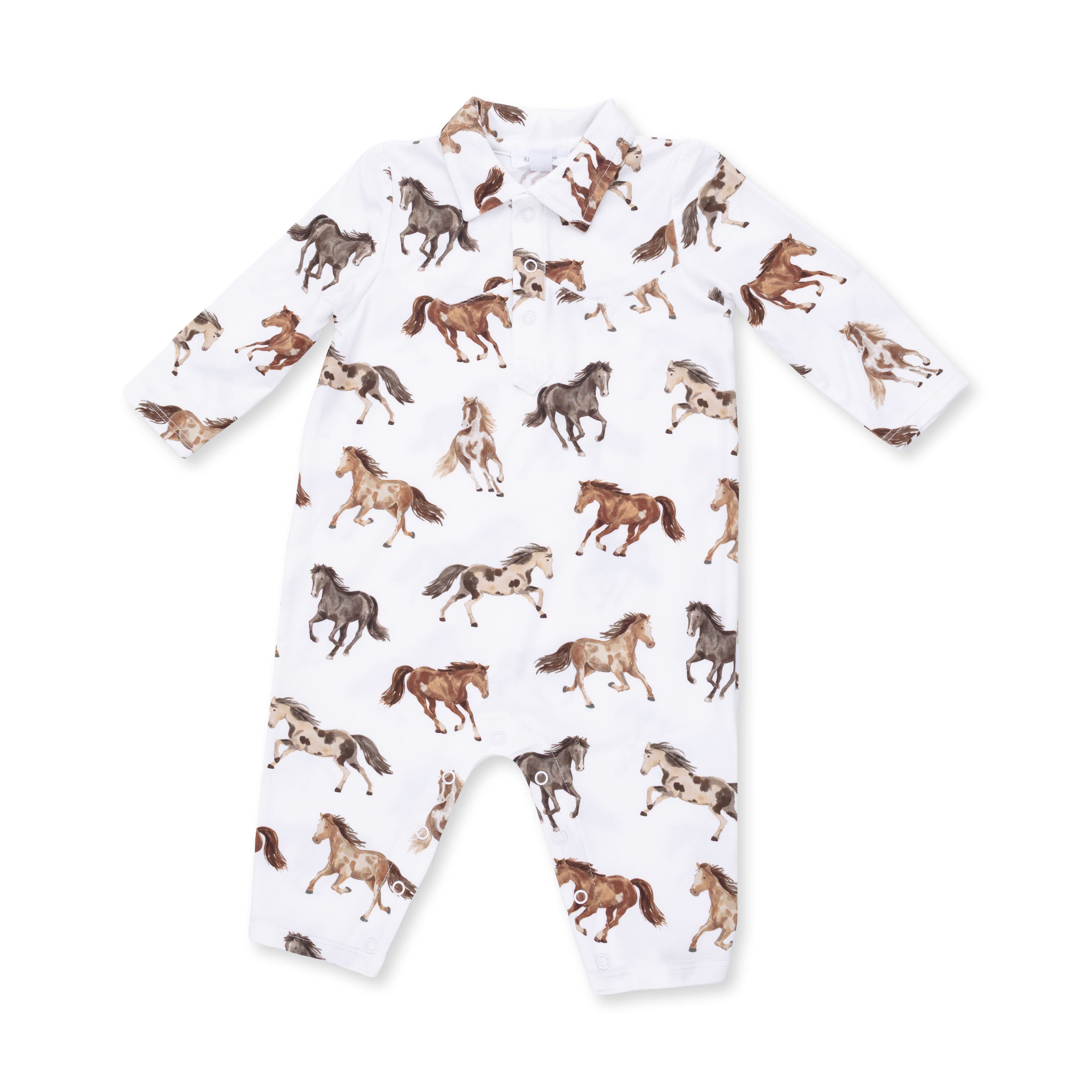 Wild Horses - Long Sleeve Cowboy Romper
