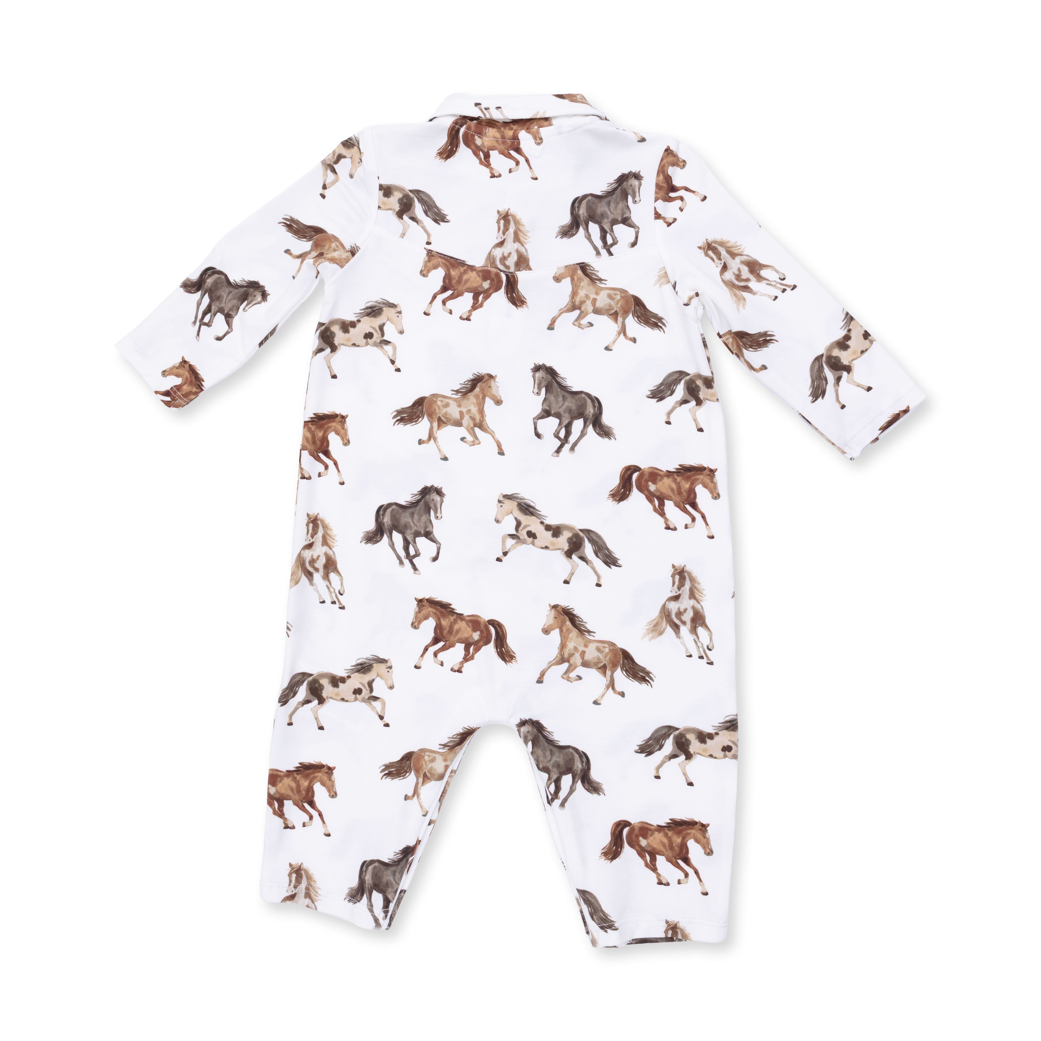 Wild Horses - Long Sleeve Cowboy Romper