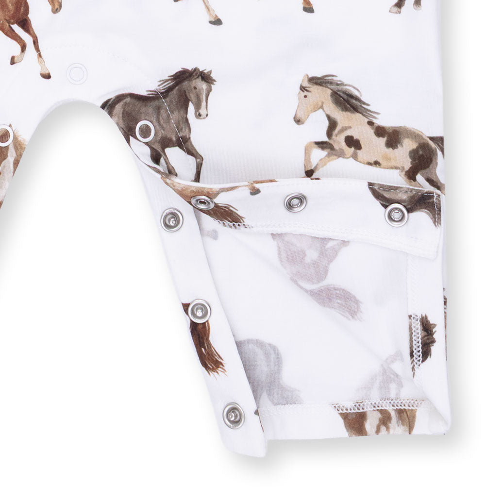 Wild Horses - Long Sleeve Cowboy Romper