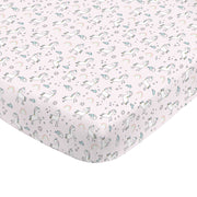 NoJo Super Soft Pink Unicorn Nursery Mini Crib Fitted Sheet