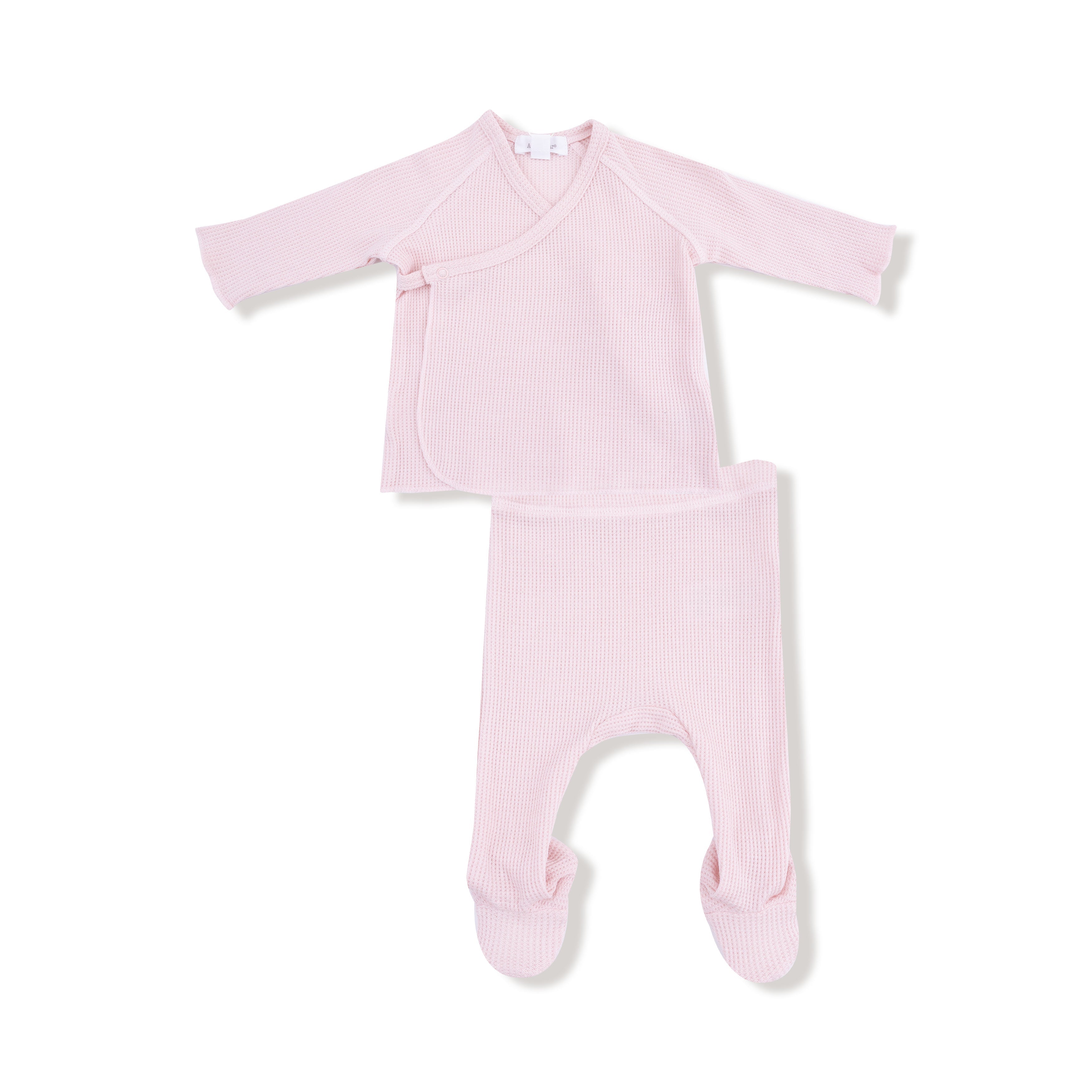 Veiled Pink - Long Sleeve Kimono  & Footed Pant
