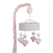 NoJo Sugar Reef Mermaid Nursery Crib Musical Mobile with Sea Shells & Stars