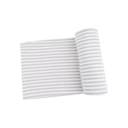 Stripe - Mineral- Grey/White - Swaddle Blanket