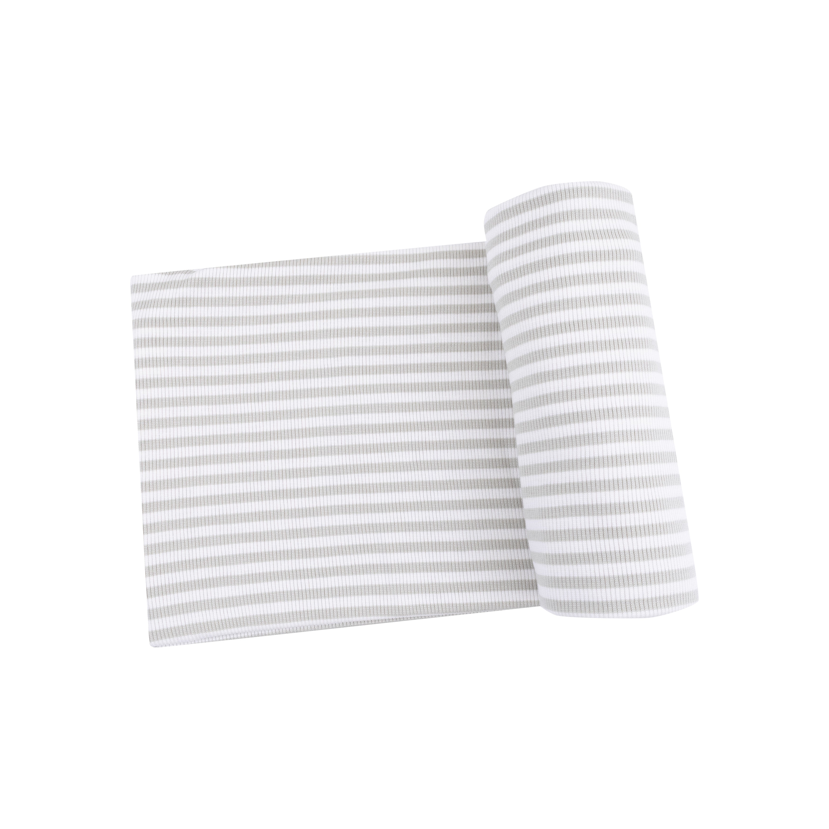 Stripe - Mineral- Grey/White - Swaddle Blanket