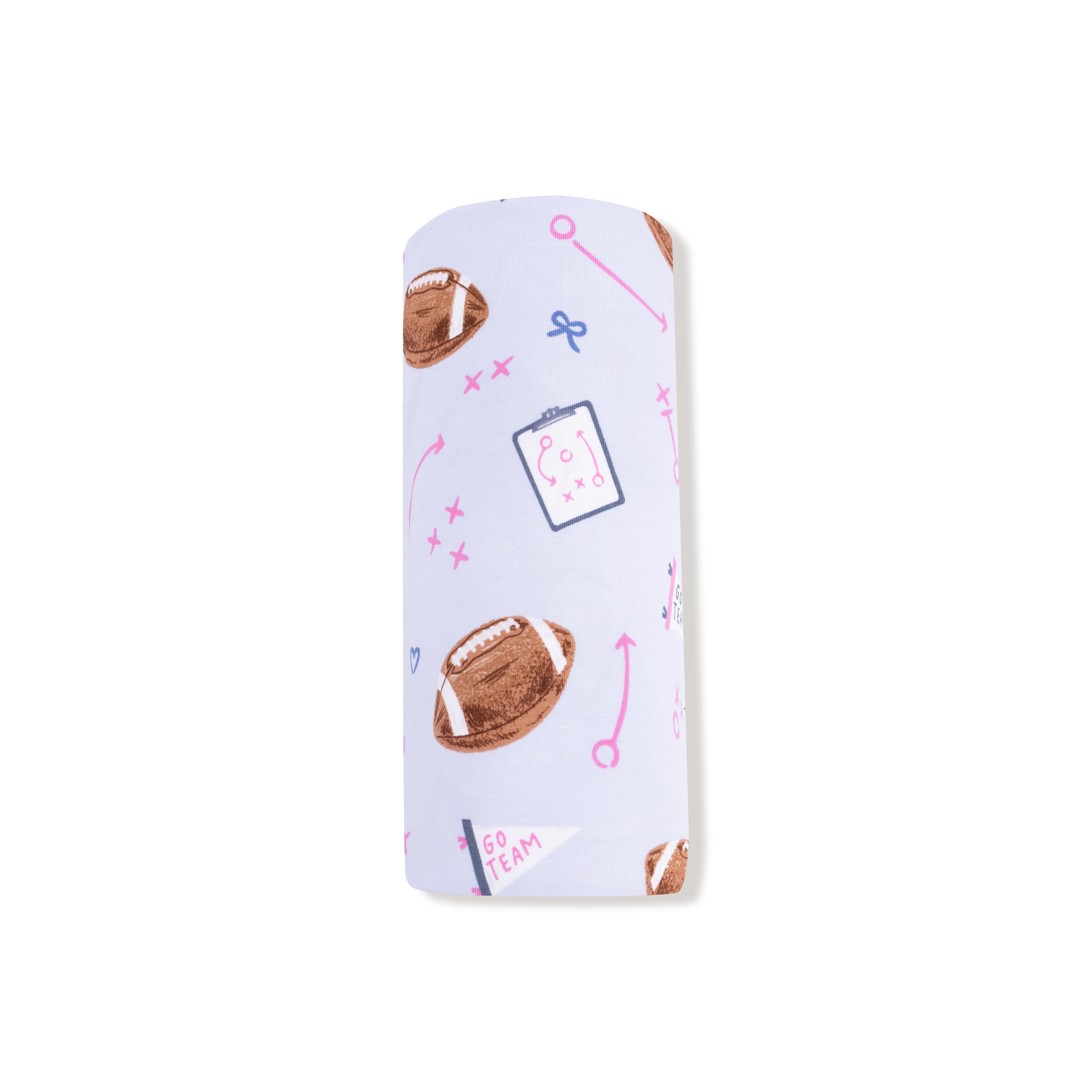 Touchdown Time - Lavender - Swaddle Blanket