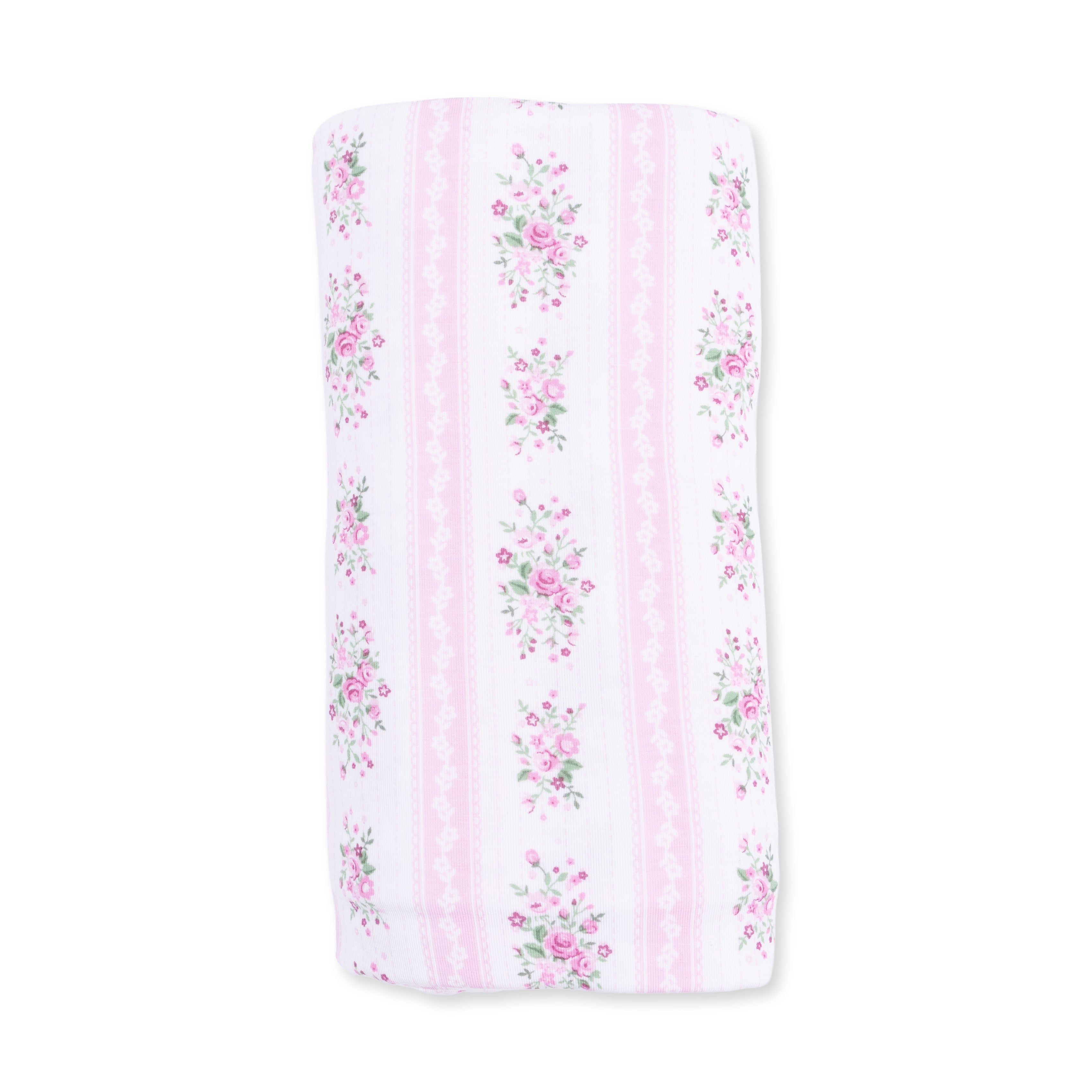 Bella Rose Stripe - Swaddle Blanket