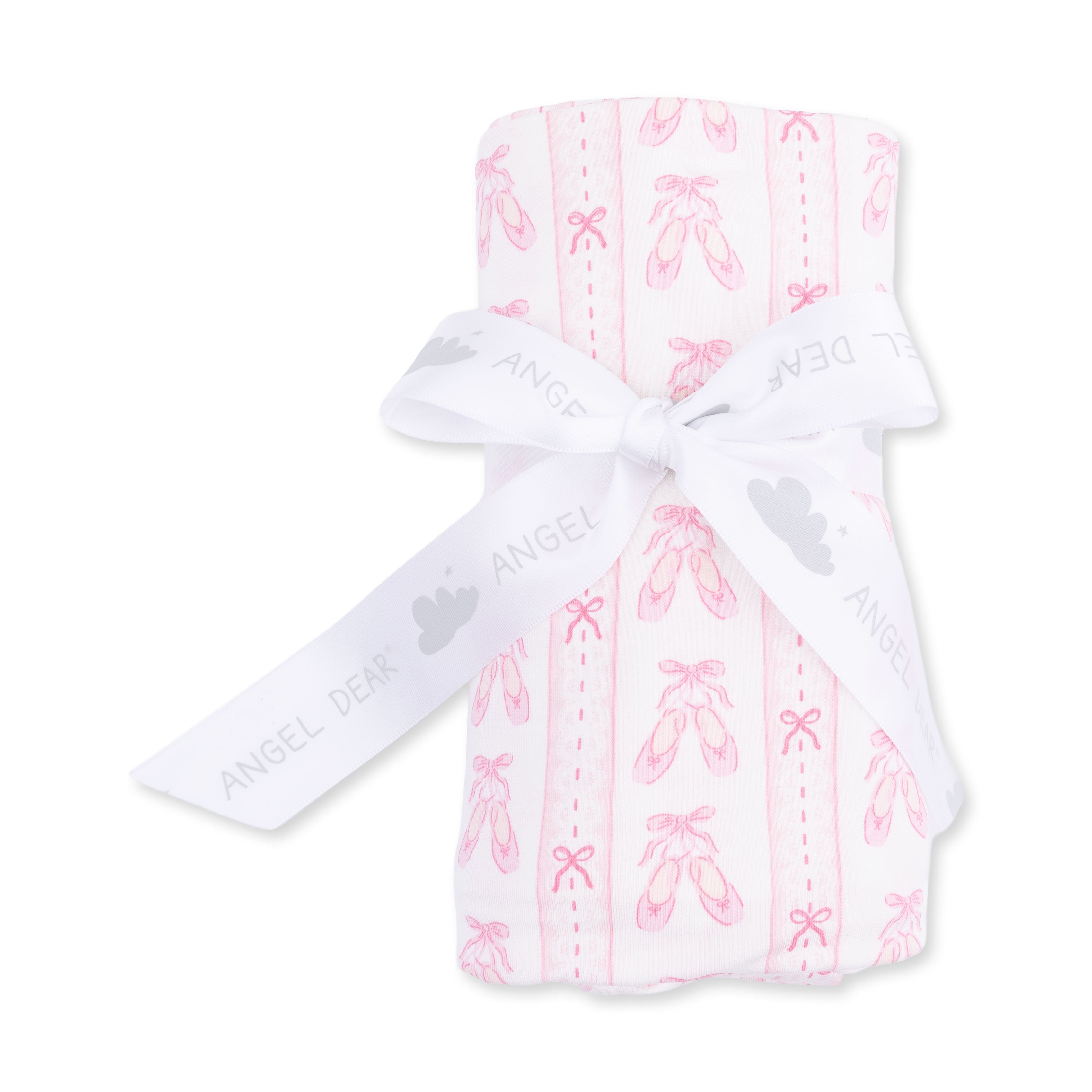 Ballet Shoes Ribbon Stripe - Swaddle Blanket