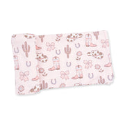 Cowgirl Boots and Bows - Swaddle Blanket
