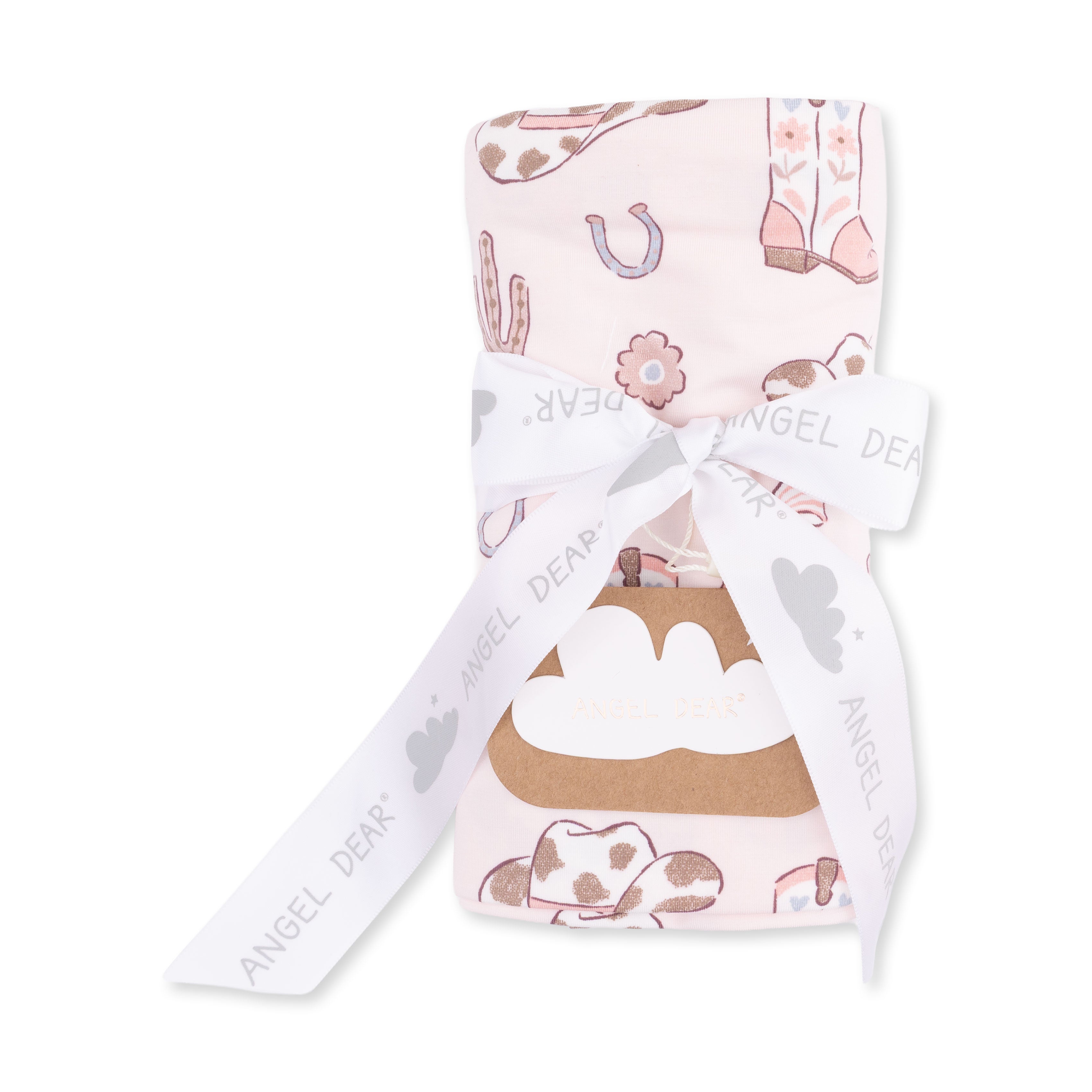 Cowgirl Boots and Bows - Swaddle Blanket