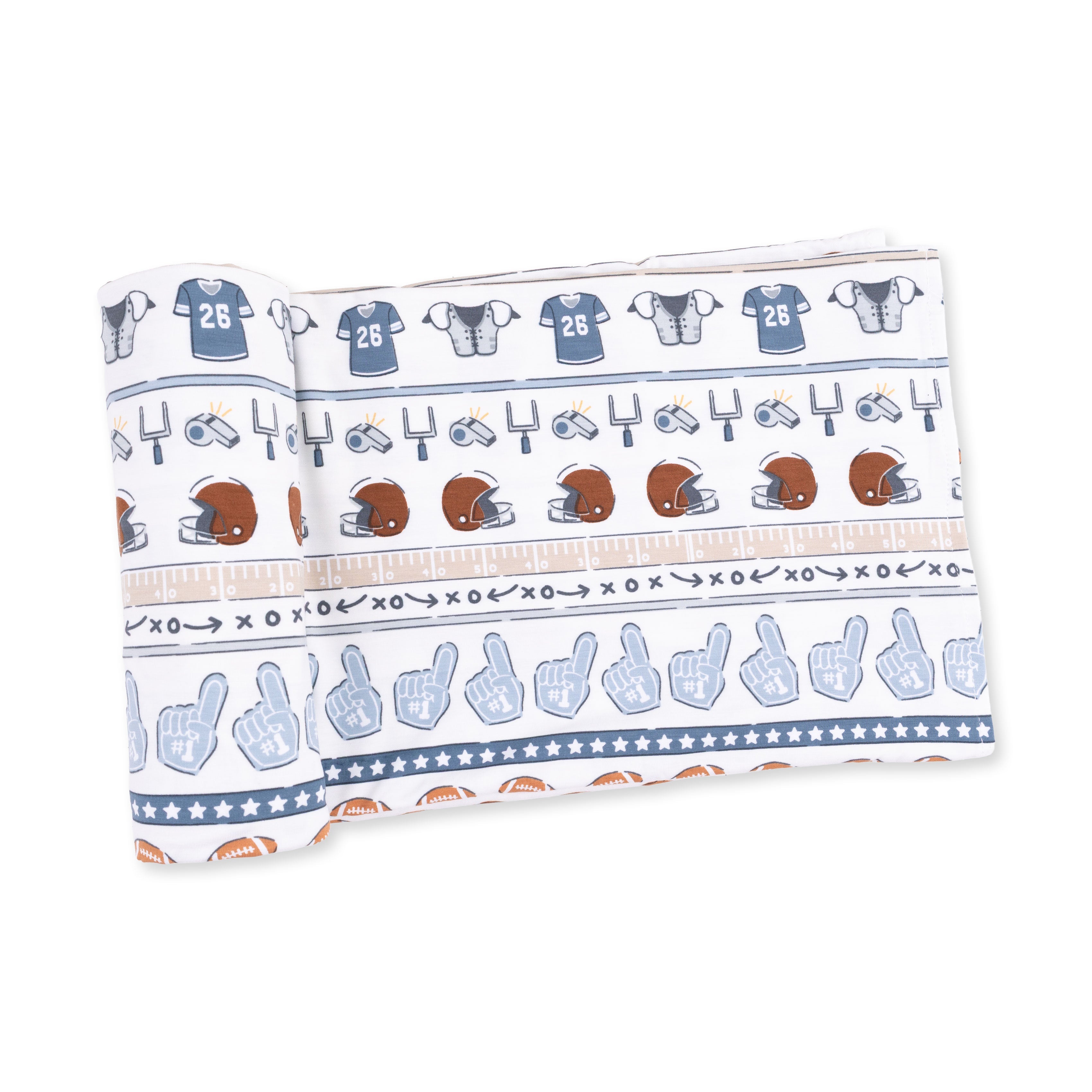 Football Stripe - Swaddle Blanket