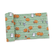 Footballs Playing Football - Swaddle Blanket