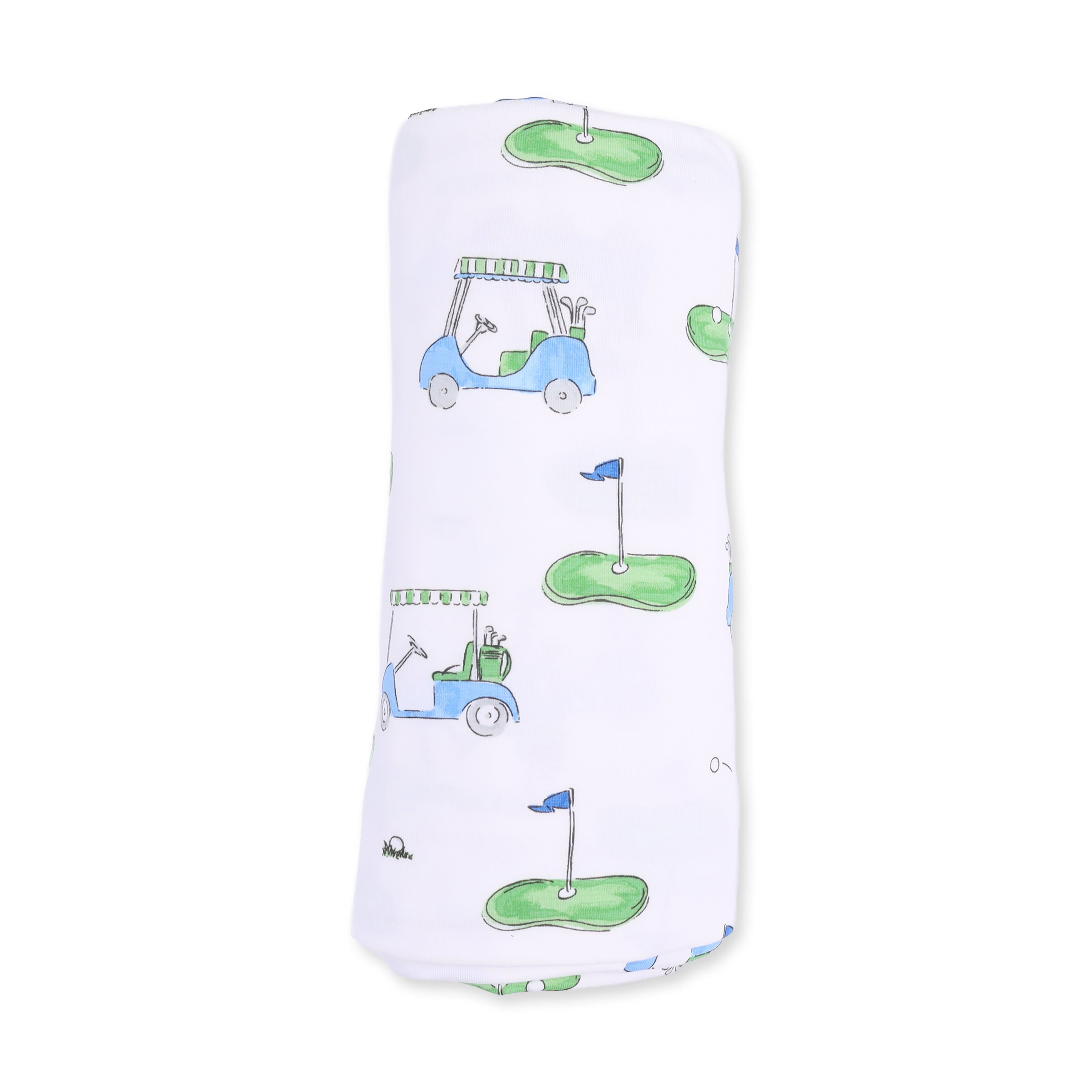 Golf Carts Blue - Swaddle Blanket