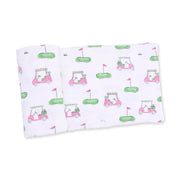 Golf Carts Pink - Swaddle Blanket